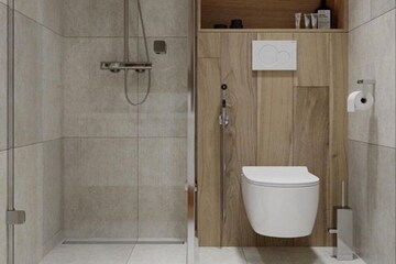 Washroom in  Office Space at The Qube, Andheri East – for Rent