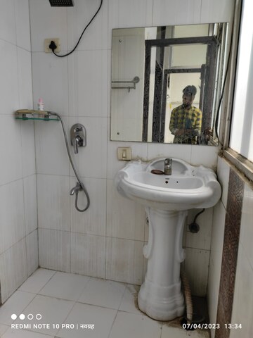 Bathroom in 1 BHK Builder Floor at Ansal Sushant Lok I, Sector 43 – for Rent