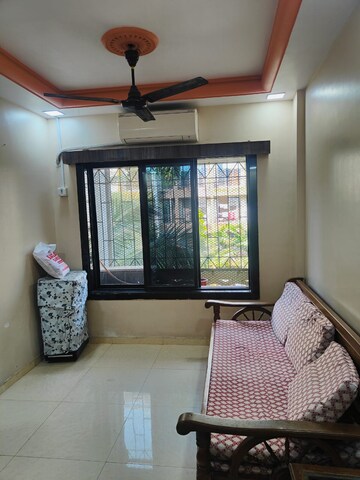 Living Room in 1 BHK Apartment at Ambo Vihar, Virar West – for Rent