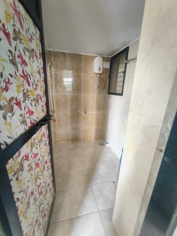 Bathroom in 1 BHK Apartment at Ambo Vihar, Virar West – for Rent