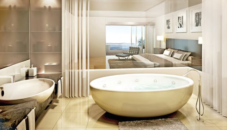 Bathroom, tata-raheja-raisina-residency 4 Bedroom 3400 Sq.Ft. Apartment In Sector 59 Gurgaon 7908904