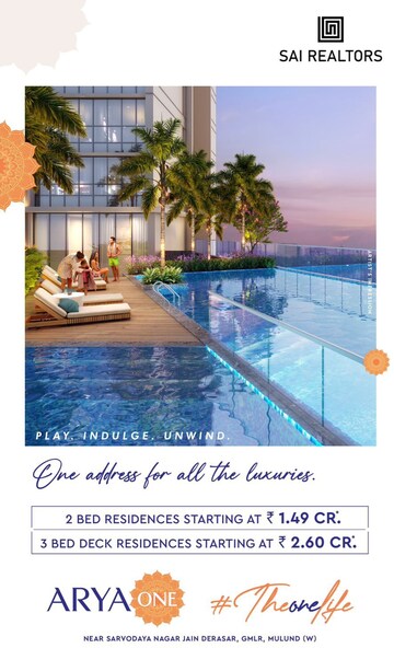 Swimming Pool in 2 BHK Apartment at Mulund West – for Sale