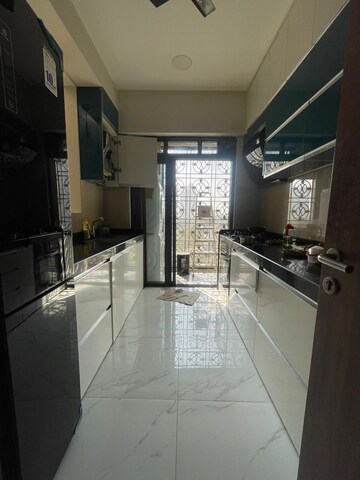 Kitchen in 3 BHK Apartment at Lodha Sterling, Kolshet Road – for Rent
