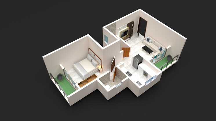 Exterior View, nest-paradise 1 Bedroom 419 Sq.Ft. Apartment In Varp Thane 7909299