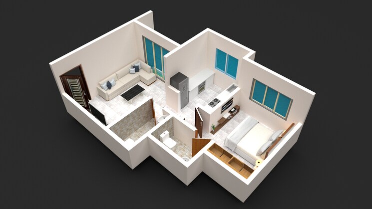 Exterior View, nest-paradise 1 Bedroom 419 Sq.Ft. Apartment In Varp Thane 7909299