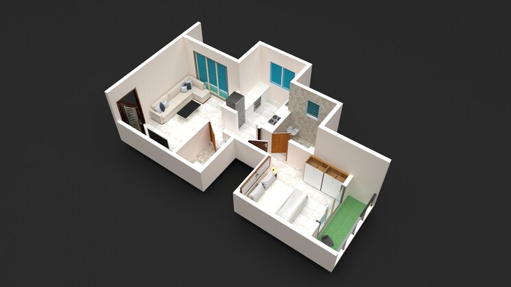 Exterior View, nest-paradise 1 Bedroom 419 Sq.Ft. Apartment In Varp Thane 7909299