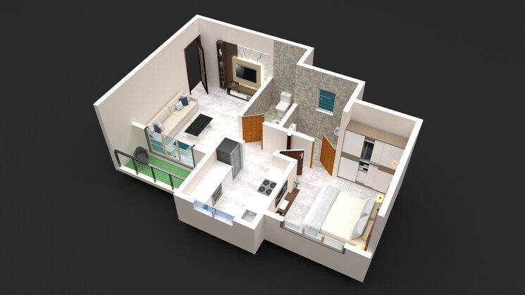 Exterior View, nest-paradise 1 Bedroom 419 Sq.Ft. Apartment In Varp Thane 7909299