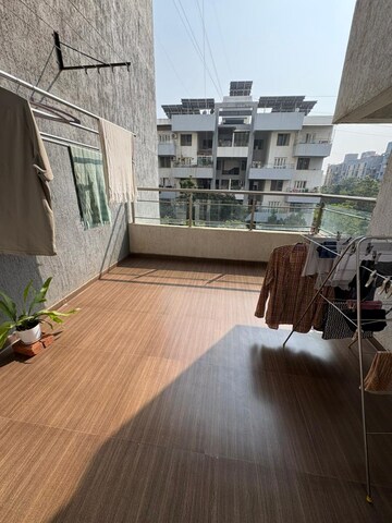 Balcony in 3 BHK Apartment at Sai Ambience & Sai Vision, Pimple Saudagar – for Rent
