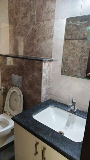 Bathroom in 3 BHK Apartment at Pashmina Waterfront, Old Madras Road – for Rent