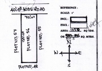  Land – Map Location View at Kokapet - for Sale