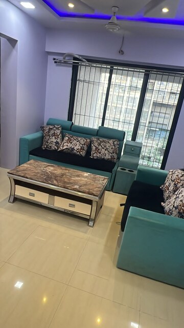 Living Room in 1 BHK Apartment at Unnathi Woods Phase 1 And 2, Ghodbunder Road – for Rent