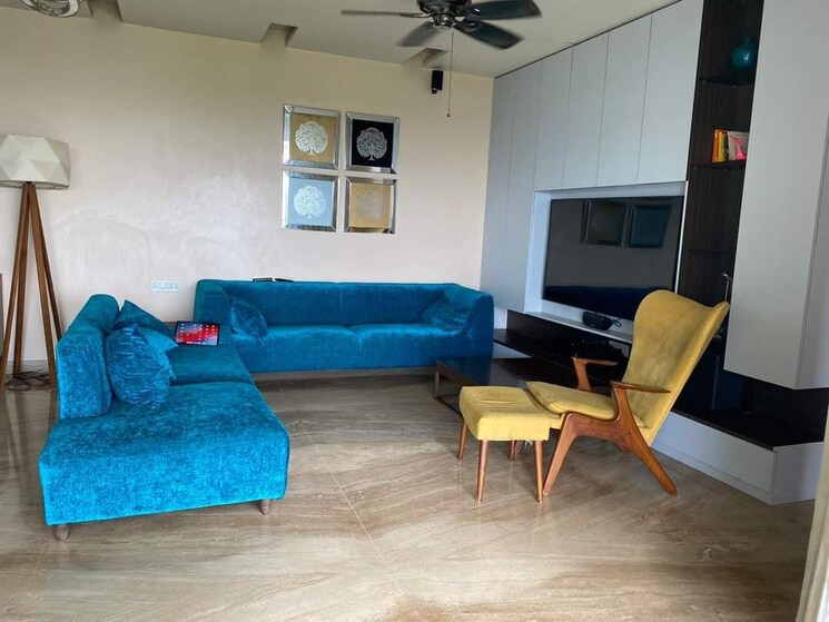 Living Room, marvel-diva-2 3 Bedroom 2200 Sq.Ft. Apartment In Magarpatta City Pune 7911099
