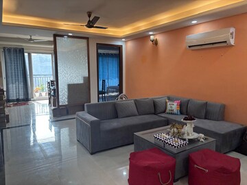 Living Room in 3 BHK Builder Floor at Global Foyer, Sector 43 – for Rent