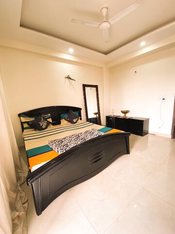 Bedroom in 3 BHK Builder Floor at Ansal Sushant Lok I, Sector 43 – for Rent