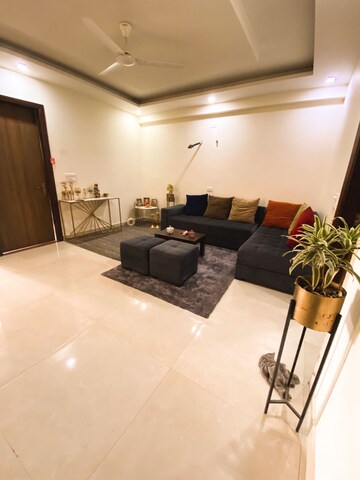 Living Room in 3 BHK Builder Floor at Ansal Sushant Lok I, Sector 43 – for Rent