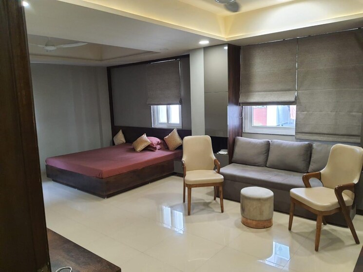 Living Room, arvind-infra-citadel 3 Bedroom 1500 Sq.Ft. Apartment In C G Road Ahmedabad 7912171