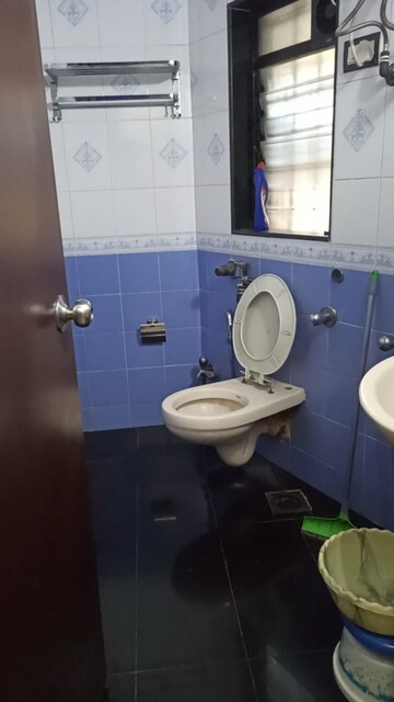 Bathroom in 3 BHK Apartment at Blue Elegance, Malad West – for Rent