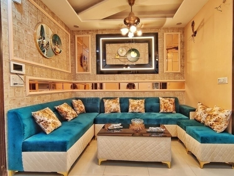 Living Room, bamnoli village 3 Bedroom 1000 Sq.Ft. Builder Floor In Bamnoli Village Delhi 7912437