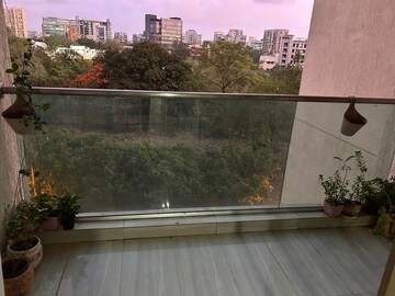 Balcony in 2 BHK Apartment at Sheth Vasant Oasis, Andheri East – for Rent