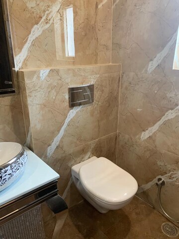 Bathroom in 3 BHK Builder Floor at Ansal Sushant Lok I, Sector 43 – for Rent