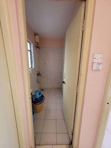 Bathroom in 1 BHK Apartment at Kumar Samruddhi Society, Vishrantwadi – for Rent