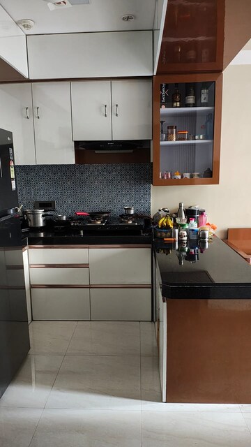 Kitchen in 1 BHK Apartment at Lodha Crown Quality Homes, Majiwada – for Sale