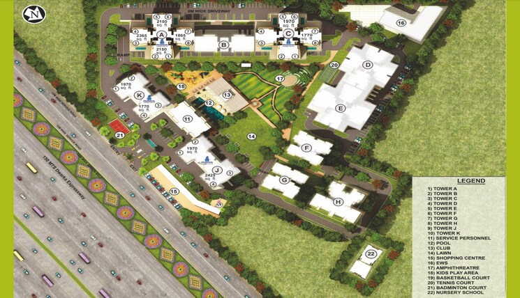 Master Plan, pareena-the-elite-residences 3 Bedroom 1865 Sq.Ft. Apartment In Sector 99 Gurgaon 7913816