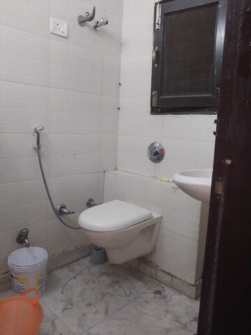 Bathroom in 2 BHK Builder Floor at Paschim Vihar – for Rent