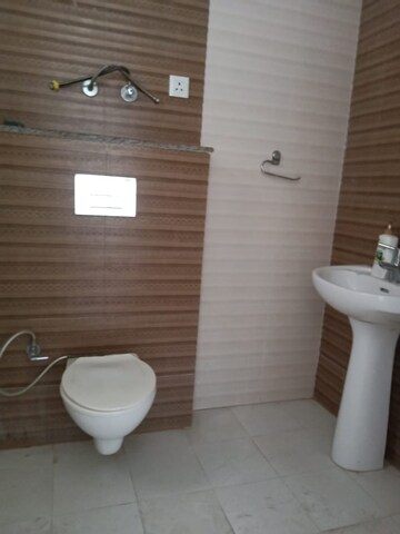 Bathroom in 3 BHK Apartment at Highland Park Chandigarh, Bhabat – for Rent