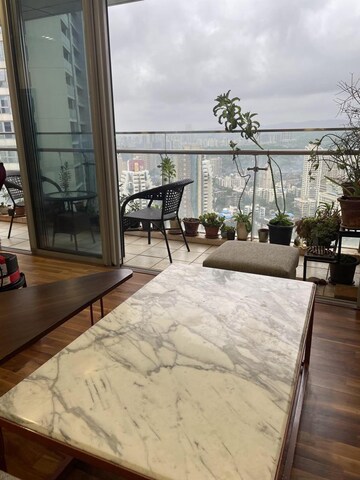 Living Room in 3 BHK Apartment at Oberoi Realty Exquisite, Goregaon East – for Rent