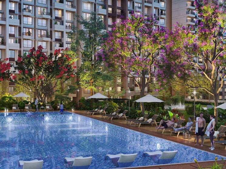 Swimming Pool, shapoorji-pallonji-joyville-celestia 3 Bedroom 936 Sq.Ft. Apartment In Hadapsar Pune 7914359