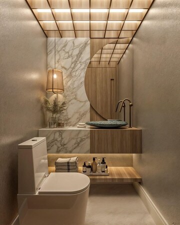 Bathroom in 2.5 BHK Builder Floor at Krishna Nagar – for Rent