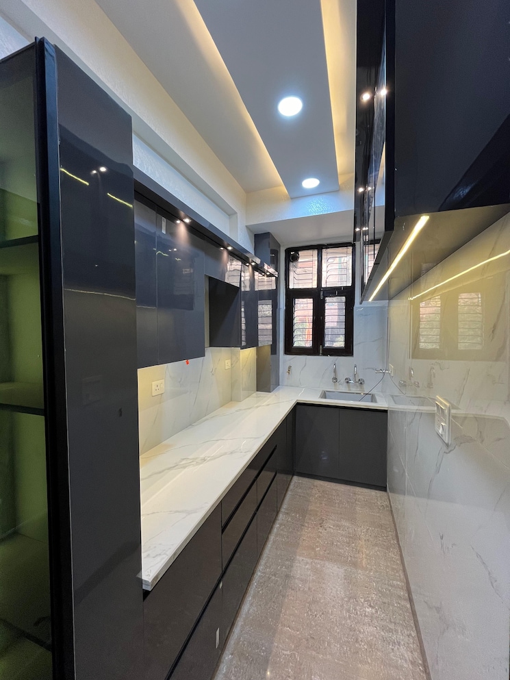 Kitchen, smart-lane 3 Bedroom 1300 Sq.Ft. Builder Floor In Niti Khand Ghaziabad 7914651