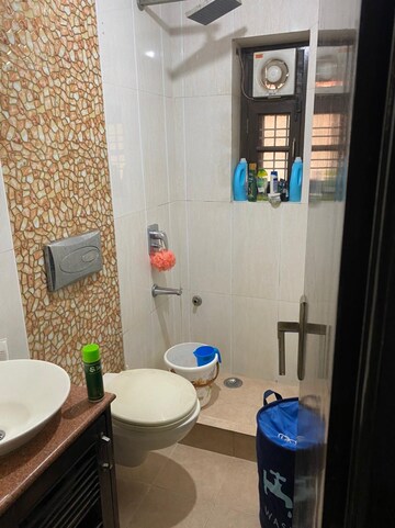 Bathroom in 2 BHK Apartment at Vasant Kunj – for Rent