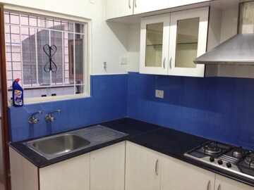 Kitchen in 3 BHK Builder Floor at Sparkling Isle, Shanthi Nagar – for Sale