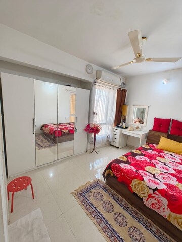 Master Bedroom in 3 BHK Apartment at Puranik Rumah Bali, Ghodbunder Road – for Sale