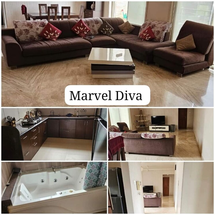 Kitchen, marvel-diva-2 3 Bedroom 2400 Sq.Ft. Apartment In Magarpatta City Pune 7915711
