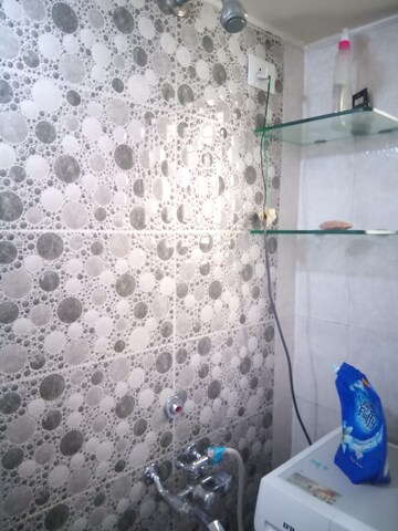 Bathroom in 1 BHK Apartment at Ganraj Aangan Society, Wadgaon Sheri – for Rent