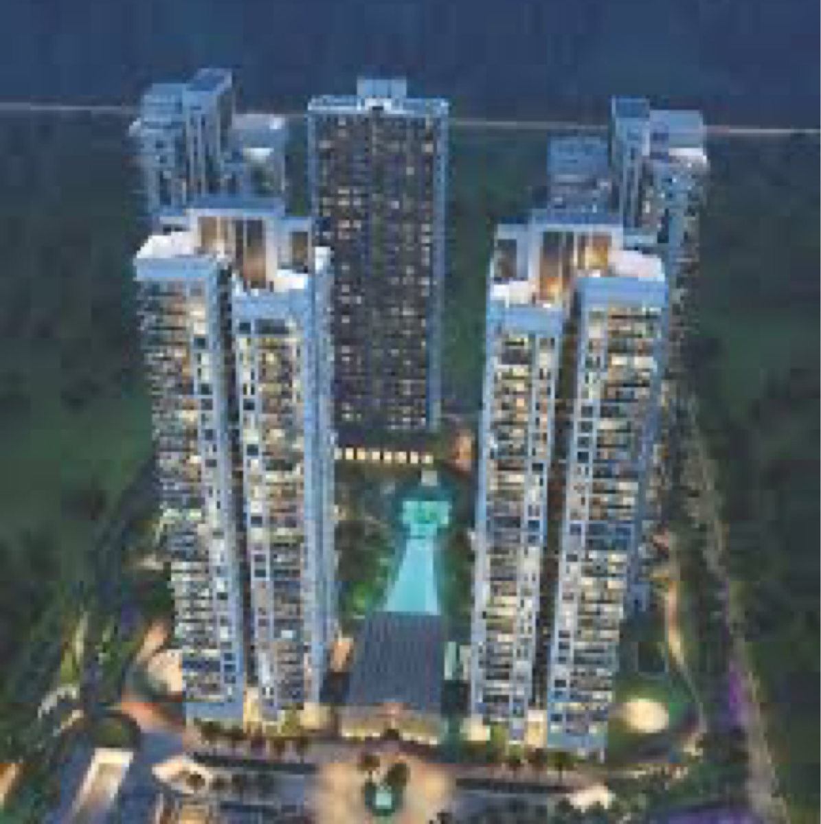 3 BHK + Servant Room 1159 Sq.Ft. Apartment in Conscient Hines Elevate