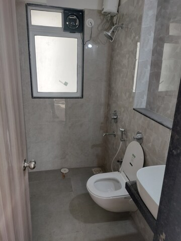Bathroom in 2 BHK Apartment at Ashar Axis, Majiwada – for Rent