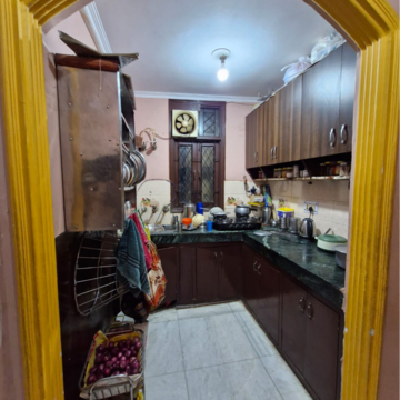 Kitchen in 3 BHK Builder Floor at Malviya Nagar – for Rent