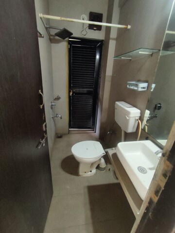 Bathroom in 3 BHK Apartment at Progressive Group Crown, Kopar Khairane – for Rent