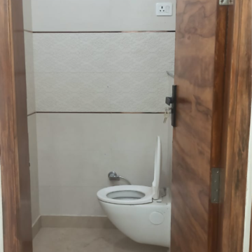 Bathroom in 2 BHK Builder Floor at Vishnu Garden – for Rent