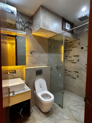 Bathroom in 3 BHK Builder Floor at Sushant Lok 2, Sector 57 – for Rent