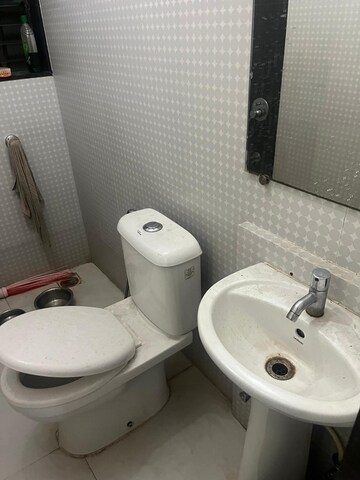 Bathroom in 3 BHK Apartment at Hiranandani Estate, Ghodbunder Road – for Rent