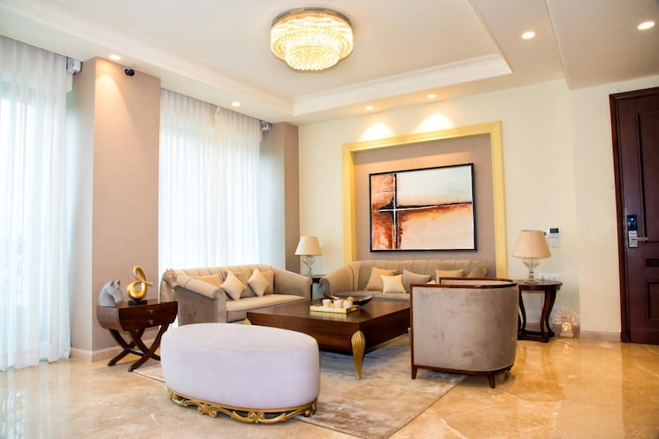 Living Room, palm-residency-chhatarpur 3 Bedroom 3300 Sq.Ft. Apartment In Chattarpur Delhi 7916611