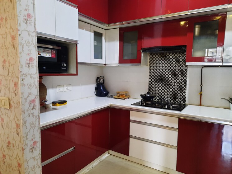Kitchen, great-value-sharanam 3.5 Bedroom 1791 Sq.Ft. Apartment In Sector 107 Noida 7916747