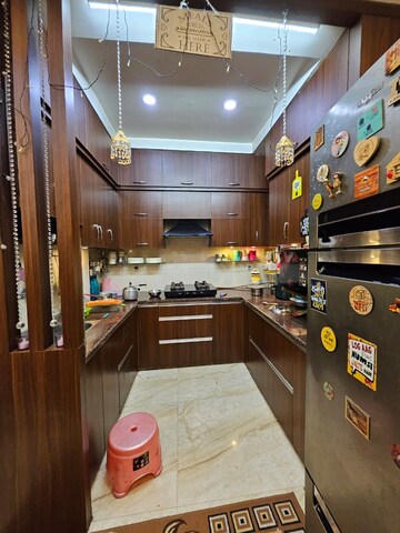 Kitchen in 3 BHK Builder Floor at Raj Nagar Extension – for Rent