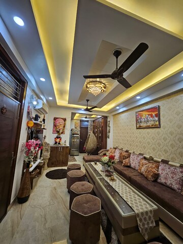 Bedroom in 3 BHK Builder Floor at Raj Nagar Extension – for Rent