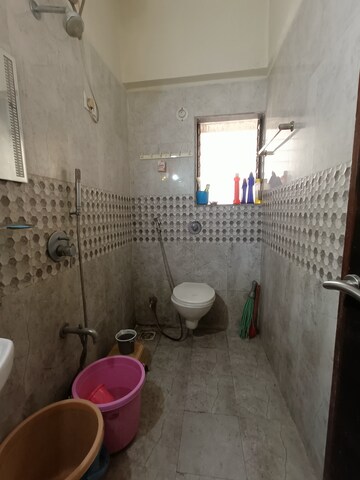 Bathroom in 1 BHK Apartment at Rajaram Sukur Enclave B Wing, Ghodbunder Road – for Rent